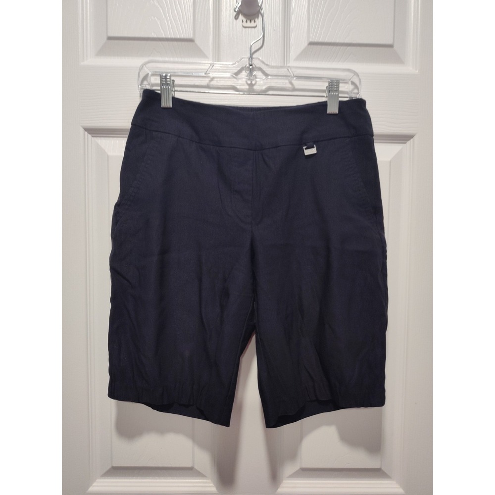 EP Pro Golf Shorts‎ Women Size 8 Black Mid Rise Stretch Minimalist Golfer Casual